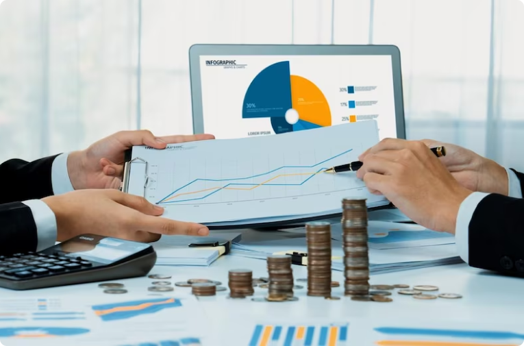 Financial services illustration